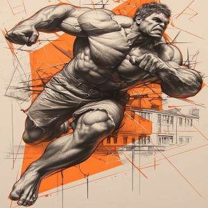 3D Gym Wall Art Painting Service