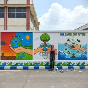 2D School Wall Painting
