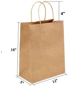 Brown Kraft Paper Shopping Bag