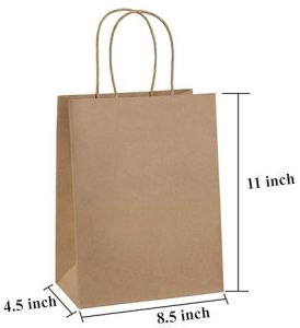 Brown Kraft Paper Carry Bag