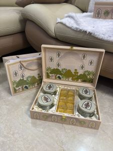 4 Jar MDF Box with Chocolate Cavity