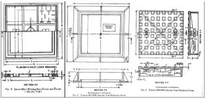 Grey Cast Iron Square Type Manhole Cover