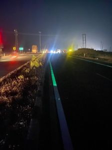 Radium Paint for Crash Barrier