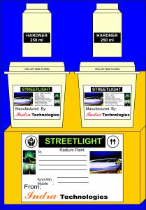Radium Paint for Crash Barrier