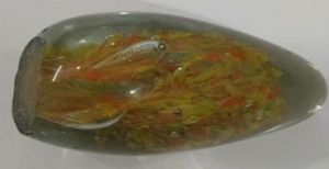 Abstract Glass Paperweight