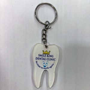 Custom Acrylic Tooth Shaped Keychain