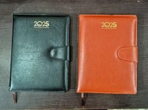 Executive Faux Leather Diary with Button Clasp