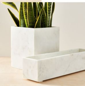 Antique Finish Marble Planter