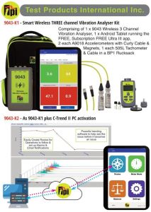 Triaxial Wireless Vibration Analyzer with Software