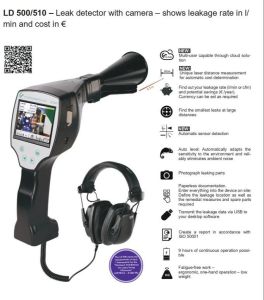 Camera Ultrasonic Air Leak Detector