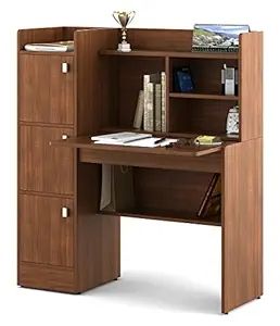 Compact Study Table with Bookshelf