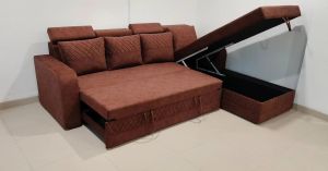 Convertible Sofa Bed with Storage Box