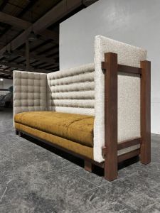High Back Upholstered Tufted Sofa
