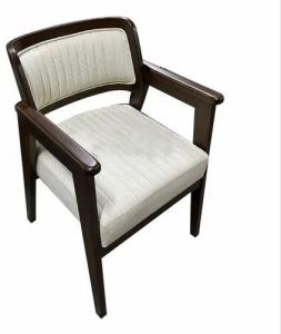 Wooden Arm Chair with Cushioned Seat