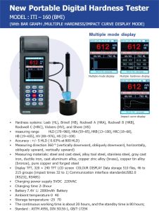 New Portable Digital Hardness Tester - Iti - 160 (Bmi)