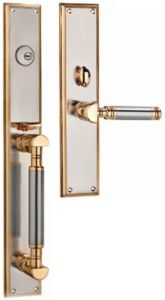 Trinity Single Sided Brass Door Entrance Sets