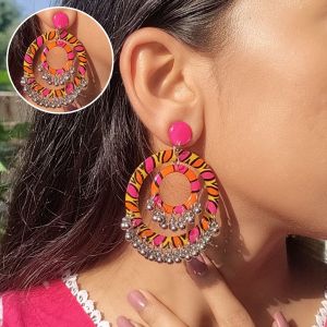 Colorful Ethnic Dangle Earrings