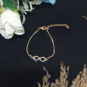 Gold-tone Infinity Symbol Bracelet