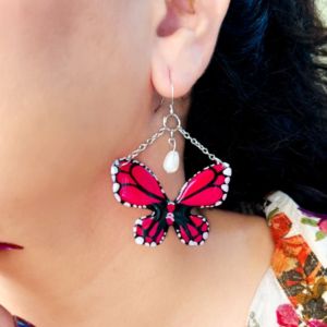 Resin Butterfly Earrings