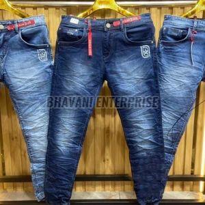 Mens Stylish Faded Denim Jeans