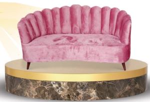 Pink Two Seater Banquet Sofa