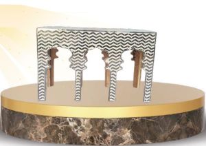 Rectangular Wooden Glass Table