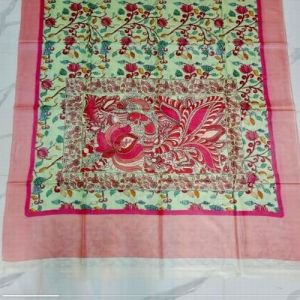 Pure Linen Digital Print Saree