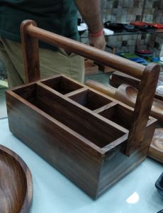 Mango Wooden Table Caddy