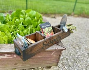 Wooden Caddy for Seeds