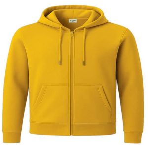 Mens Yellow Zipper Hoodie