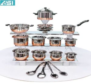 Copper Base Steel Cookware Set