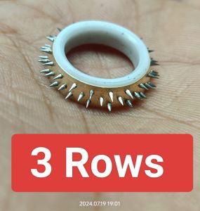 3 Rows Weaving Temple Ring