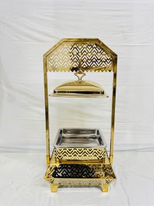 Antique Chafing Dish with Frame