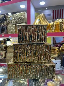 Golden Wedding Buffet Riser Set