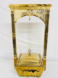 Antique Chafing Dish with Frame