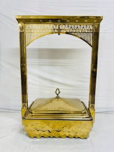 Antique Chafing Dish with Frame
