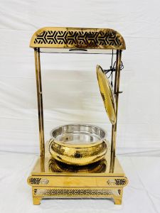 Antique Chafing Dish with Frame