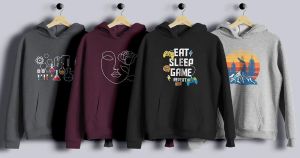 Mens Printed Hoodie