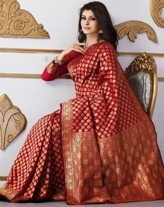 Ladies Bridal Banarasi Silk Saree