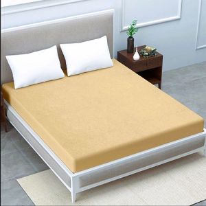 Beige Terry Mattress Protector