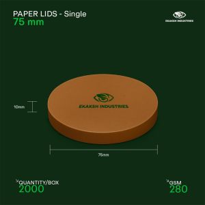 75mm Single Layer Paper Bowl Lid