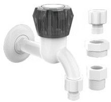 Charcoal PP Collection Washing Machine Bib Tap