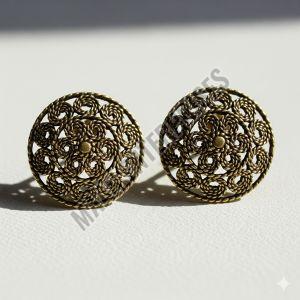 Everyday Brass Studs with Filigree Work