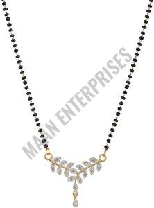 Mangalsutra with Artificial Diamond Pendant