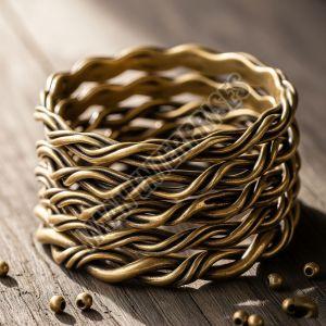 Twisted Brass Design Bangles