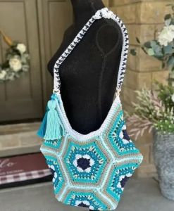 Star Pattern Crochet Handbags