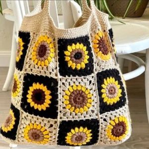 Embrodried Crochet Handbags