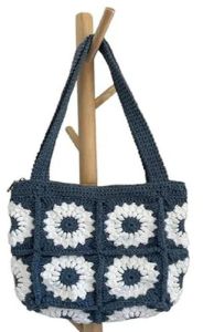 Flower Pattern Crochet Handbags