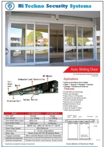 Automatic Glass Sensor Door