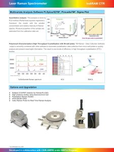 Ctr 150 Raman Spectrometer System